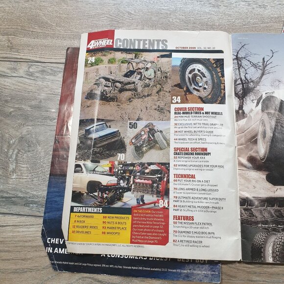 Petersens 4 Wheel Off Road Magazine Features Ads Guide Pre Owned DETACHED COVER - Picture 2 of 3